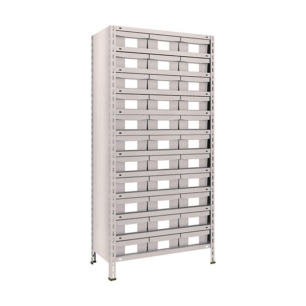 トラスコ 軽量棚８７５Ｘ４５０Ｘ１８００樹脂引出ＮＧ大Ｘ３３ネオグレ NG 63X-812F11 NG(ネオクﾞレー) 1台｜DIY FACTORY ONLINE SHOP