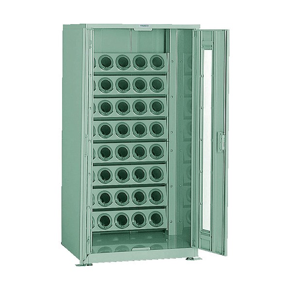 トラスコ(TRUSCO) ツーリング保管庫ホルダ40個アクリル戸ロック付BT50 BT50 VTL-1500AD 1S