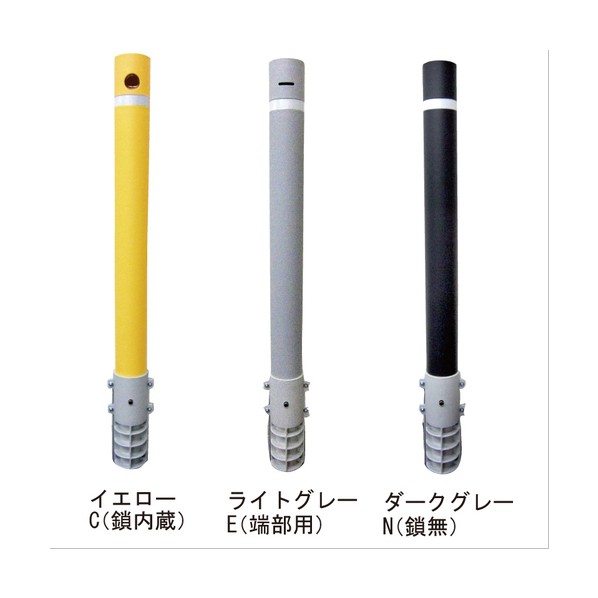 ACE(杉田エース) (LAQU-POLE) ラク･ポール φ76.3 ライトグレー PKT76C-LG 1本