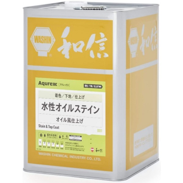 和信化学工業 アクレックス水性オイルステイン 水系顔料着色剤 屋内木部用 14kg OS-6グリーン 75606 1缶|DIY FACTORY ONLINE SHOP