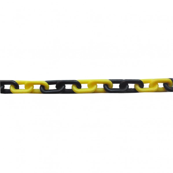 ニッサチェイン(NISSA) JC-1006 黄x黒 プラチェイン100m 便利グッズ（文具・OA機器） 1個