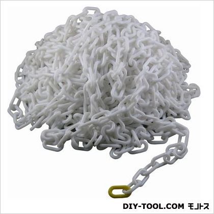 ノーブランド プラスチックチェーン#6 50m 白 買い取り