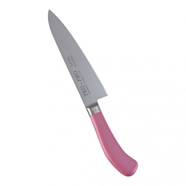 TKG(テイケイジイ) エコクリーン TKG PRO カラー牛刀 18cm ピンク AEK4802 1個