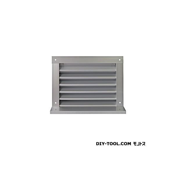 アステム 角型ガラリ R型(アルミ)水切付 アミ付 H200×W400 1個