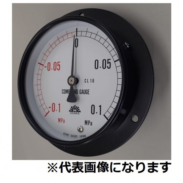 旭計器工業 ブルドン管連成計 D形 101-D640X0.3/-0.1MPA 1個