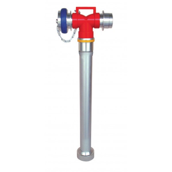 岩崎製作所 【地下式消火栓用】アルミ製 差込式スタンドパイプ 双口型 65Ax口金中心700mm 10M-S6570A 1本
