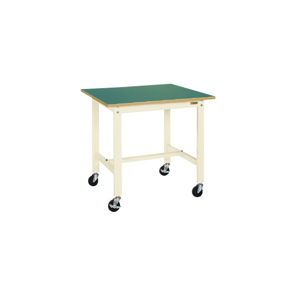 サカエ軽量作業台(KK/200kg/サカエリューム天板/キャスター付/直進安定金具無)W900×D600×H840アイボリーKK-38FUB2I 28,514円