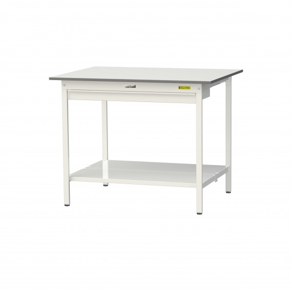 ※法人専用品※山金工業 ワークテーブル 150シリーズ 固定式 ワイド引出し付 H950 SUPH-1590WTT-WW 1台