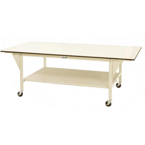 ※法人専用品※山金工業 ワークテーブル 300シリーズ ワイドタイプ 移動式 SWPWC-2412TT-II 1台 65,450円