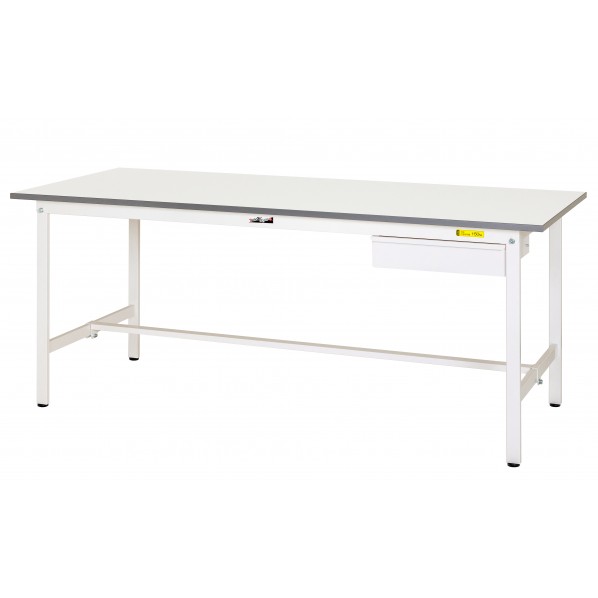 ※法人専用品※山金工業 ワークテーブル 150シリーズ 固定式 キャビネット付 SUP-1275U-WW 1台|DIY FACTORY ONLINE SHOP