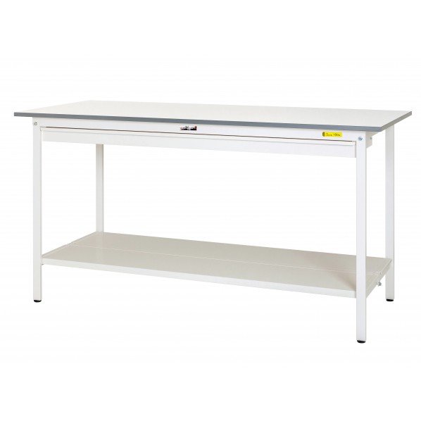 ※法人専用品※山金工業 ワークテーブル 150シリーズ 固定式 ワイド引出し付 H950 SUPH-1575WTT-WW 1台|DIY FACTORY ONLINE SHOP