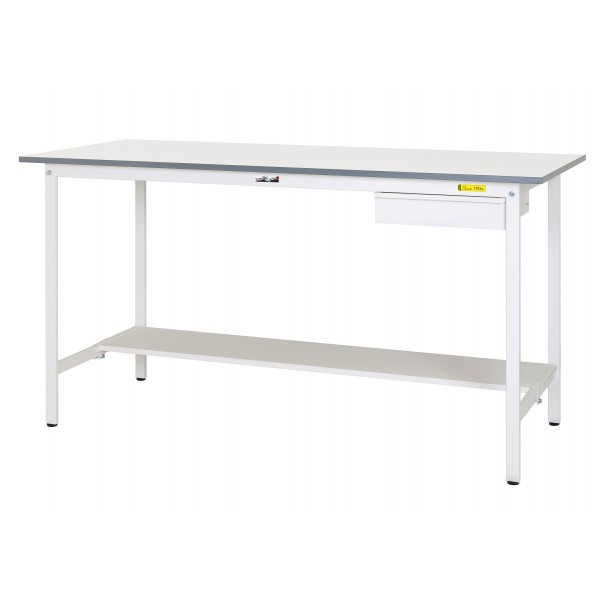 ※法人専用品※山金工業 ワークテーブル 150シリーズ 固定式 キャビネット付 H950 SUPH-1875UT-WW 1台