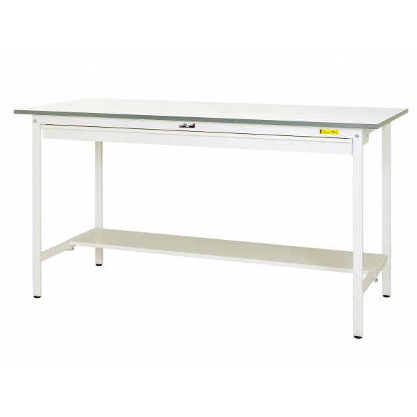 ※法人専用品※山金工業 ワークテーブル 150シリーズ 固定式 ワイド引出し付 H950 SUPH-1875WT-WW 1台