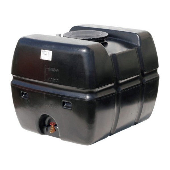※法人専用品※スイコー スーパーローリータンク 1200L(フタ含む)直後ばらいスリースバルブ40A付 黒いこと SLT-1200 BK+SV40A 1点