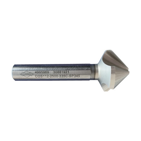 マパール マパール マパール MEGA-Countersink(COS112) 不等分割 3枚刃 フラット付きシャンク COS112-1900-335C-SP345 1点