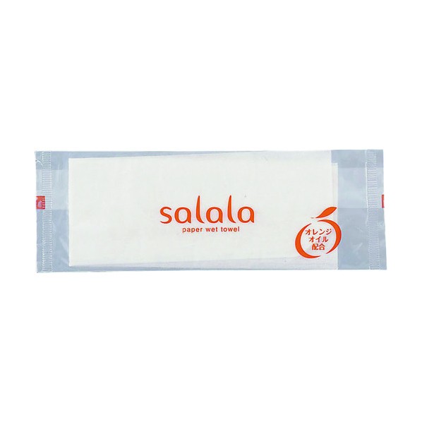 遠藤商事 アオト印刷 紙おしぼりSalala (100本×15袋) PTL9701 1500本