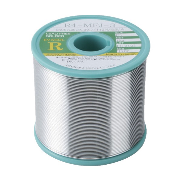 ※法人専用品※石川金属 エバソルMFJ(すず99.0%/銀0.3%/銅0.7%)-1.0mm-1kg R4MFJ3-10 1点|DIY FACTORY ONLINE SHOP