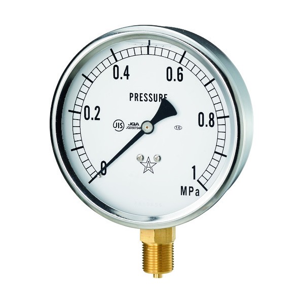 右下精器 グリセリン入圧力計 圧力レンジ0～25Mpa 接続部サイズG3/8B GLT-41-25MPA 1点