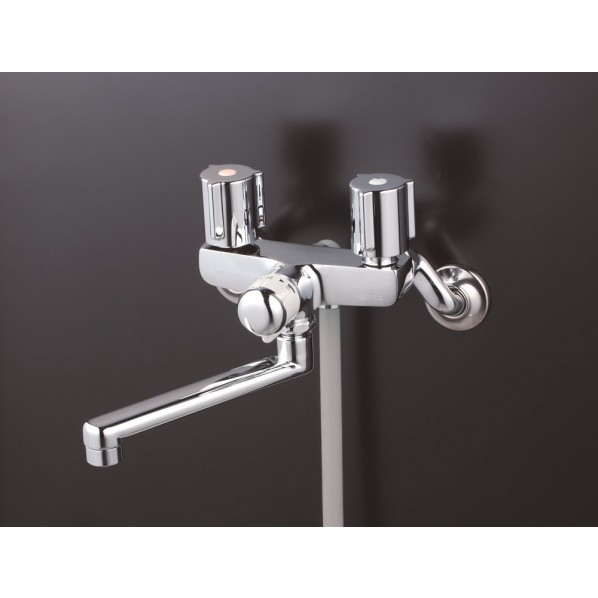 KVK 一時止水付2ハンドルシャワー(170mmパイプ付) KF141EXN 1個|DIY FACTORY ONLINE SHOP