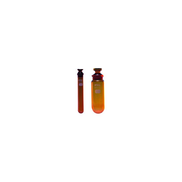 日本の首都瑠璃物の具 同じよう丸底沈殿させる管 目無100mL 茶 121-04-71-19 10本