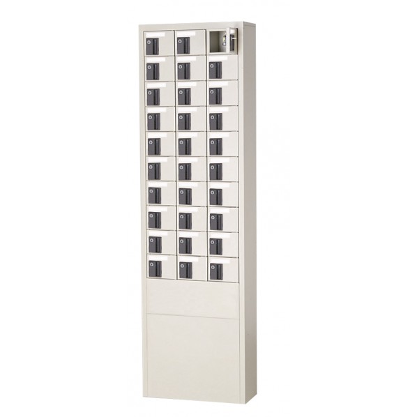 三島精器 貴重品保管ロッカー 3列10段(30人用) セミホワイト BKK-30M 1台｜DIY FACTORY ONLINE SHOP
