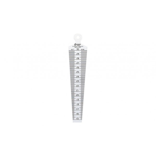 ※法人専用品※シンワ測定 テーパーゲージ No700B 15～30mm 校正証明書+トレサビリティ体系図付 31X1.2X154mm 62605 1個｜DIY FACTORY ONLINE SHOP