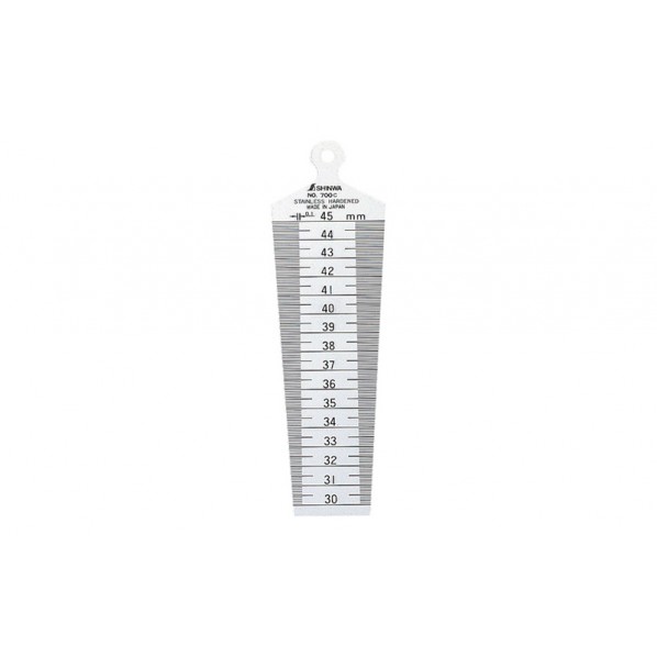 ※法人専用品※シンワ測定 テーパーゲージ No700C 30～45mm 校正証明書+トレサビリティ体系図付 46X1.2X160mm 62610 1個｜DIY FACTORY ONLINE SHOP