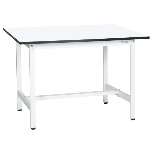 サカエ軽量作業台(KAタイプ/耐荷重180kg/メラミン天板/H740/固定式)W900×D600×H740mmKA-096MW