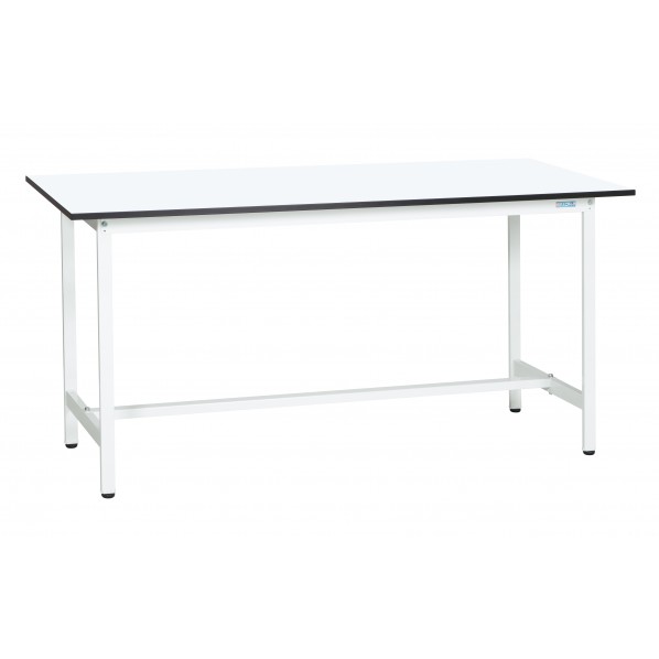 サカエ軽量作業台(KADタイプ/耐荷重180kg/メラミン天板/H900/固定式)W1500×D600×H900mmKAD-156MW