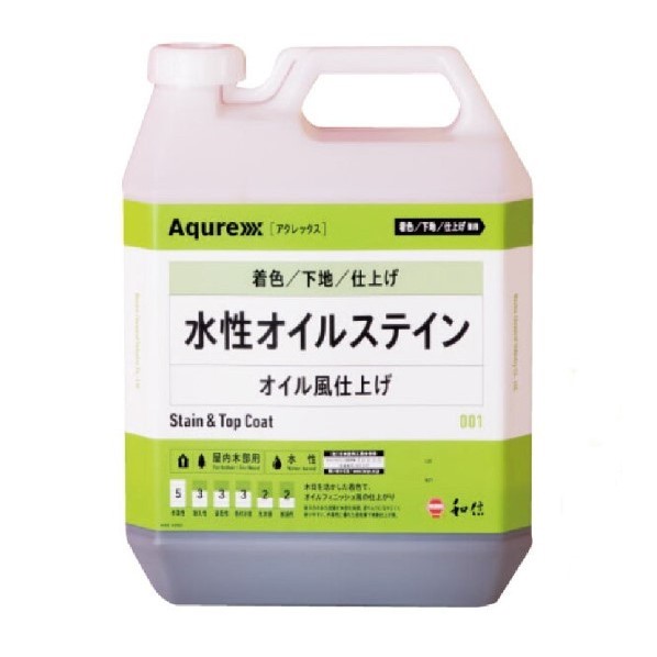 和信化学工業 アクレックス 水性オイルステイン オイル風仕上げ 3.5kg N-11 クリヤー 75611 1缶