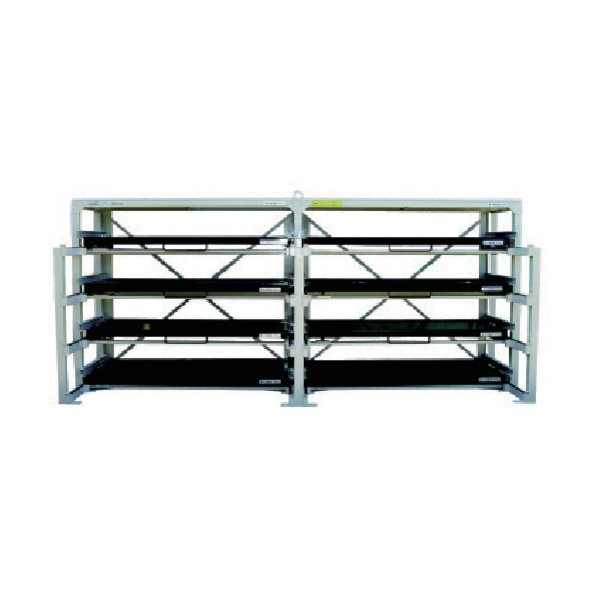 日向製作所 フルスライド式収納棚 スライダ-ラック H8W-1200×800×450H H8W-1200(450H) 1点