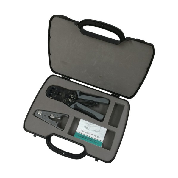 パンドウイット モジュラプラグ圧着工具マルチタイプケース付キット MPT5E-KIT 1セット
