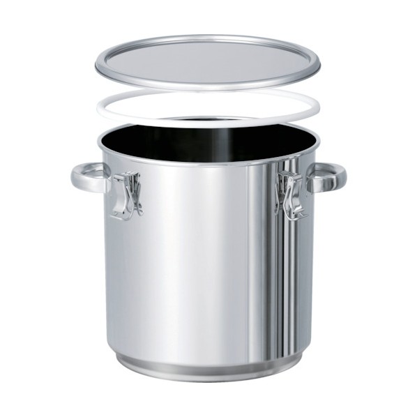 日東金属工業 日東　ＰＴＦＥパッキン付テーパー型積み重ね式密閉容器　４５Ｌ TP-CTH-STA-PTFE-39