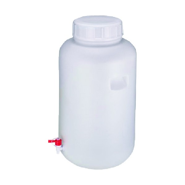 東京硝子器械 広口びん コック付 100L 876-22-02-24 1点