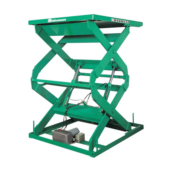 ※法人専用品※ビシャモン テーブルリフト 1TON フットスイッチ 均等荷重1000kg 揚程2400mm 2X10918F 1点｜DIY FACTORY ONLINE SHOP