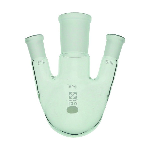 柴田科学 共通摺合三口丸底フラスコ 29/42-15/25 100mL 100ml 005360-15100 1個 15,071円