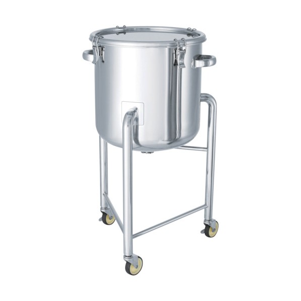 日東金属工業 ステンレスタンク鏡板型クリップ式密閉容器脚付６０Ｌ DT-CTH-L-43 1