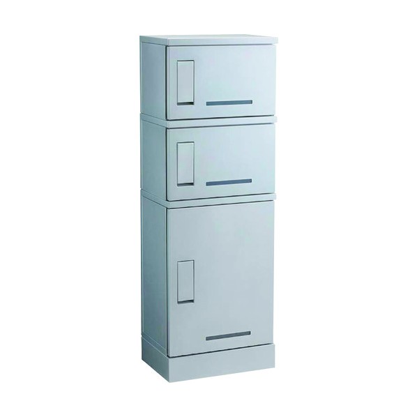 河村電器売りわたす 宅配ボックス席 RUSUPO+しろがね色 1300×450×310 3段手合い KD3-31CS 1点