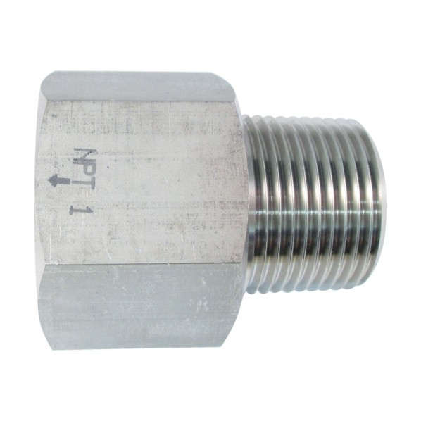 アトム ＡＳＯＨステンレス製変換内外ソケット外ＰＴ１×内ＮＰＴ１ 53 x 46 x 60 mm NF-8388