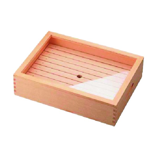 楽天市場】ヤマコー 木製 ネタ箱 目皿・アクリル蓋付 小 : mono