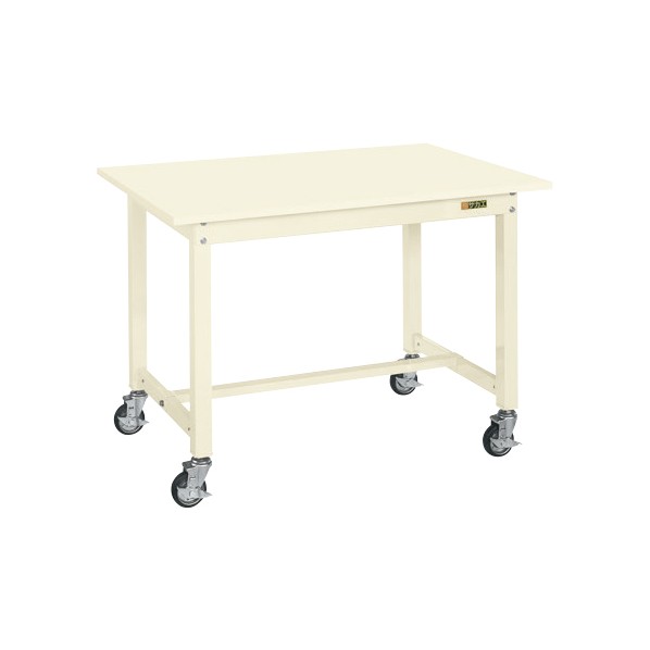 サカエ中量作業台(KTタイプ/耐荷重300kg/スチール天板/H825/キャスター付)W1200×D600×H825KT-483SBI|DIY FACTORY ONLINE SHOP