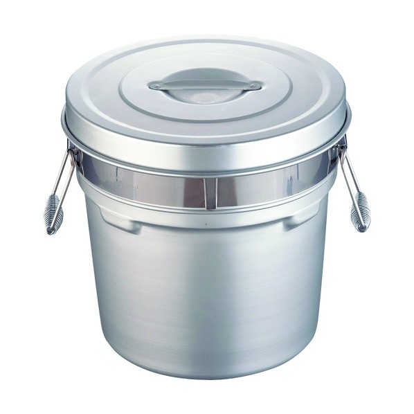 オオイ金属 アルマイト段付二重食缶 250-R (16l) (16l) ASY74250 1個