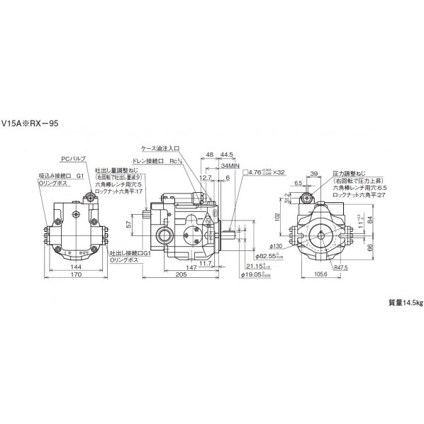 ダイキン(DAIKIN) 弁揚水機 V15A1RX-95 1マイコン 花・ガーデン・DIY-その他