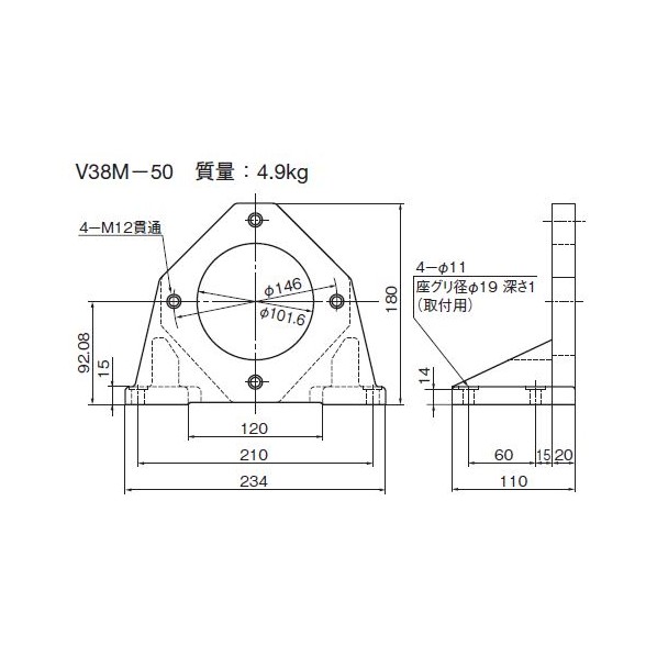 ダイキン(DAIKIN) 揚水機 フィート V38M-50 1マイコン