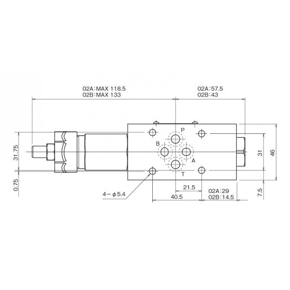 ダイキン(DAIKIN) モジュラースタック形カウンタバランス弁 MQC-02A-2-55 1PC