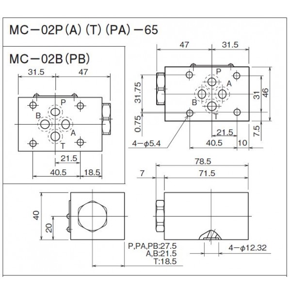 ダイキン(DAIKIN) モジュラースタック形チェック弁 MC-02T-05-65 1PC