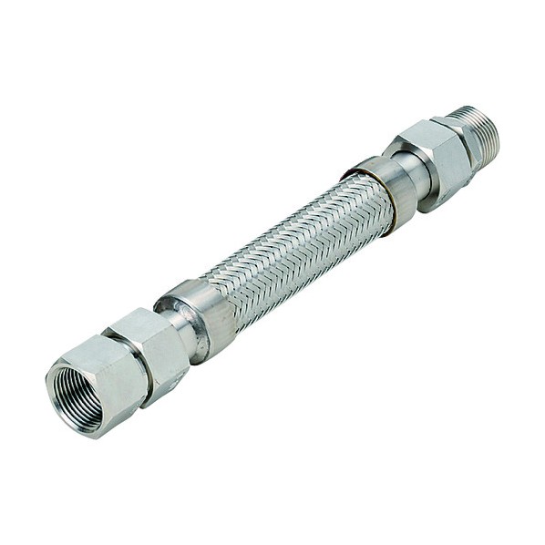 南国フレキ工業 スリムユニオン式(メタルタッチ)フレキシブルホース オス&times;メス型 継手 NK-2000MF/SUS304-20A-1100L 1本｜DIY FACTORY ONLINE SHOP