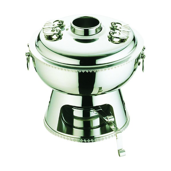 三宝産業 UK18-8雷門渕ホーコー鍋(固形ランプ付) 23cm QHC11023 1個
