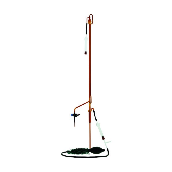 柴田科学 自動ビュレット スーパーグレード ゴム栓用 ガラスコック付 茶褐色 25mL 022130-25 1個