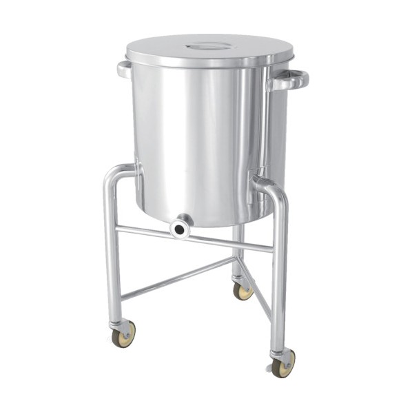 日東金属製作 ステンレス鋼貯蔵タンク片テーパー型汎用入れもの脚付150L KTT-ST-L-565 1点